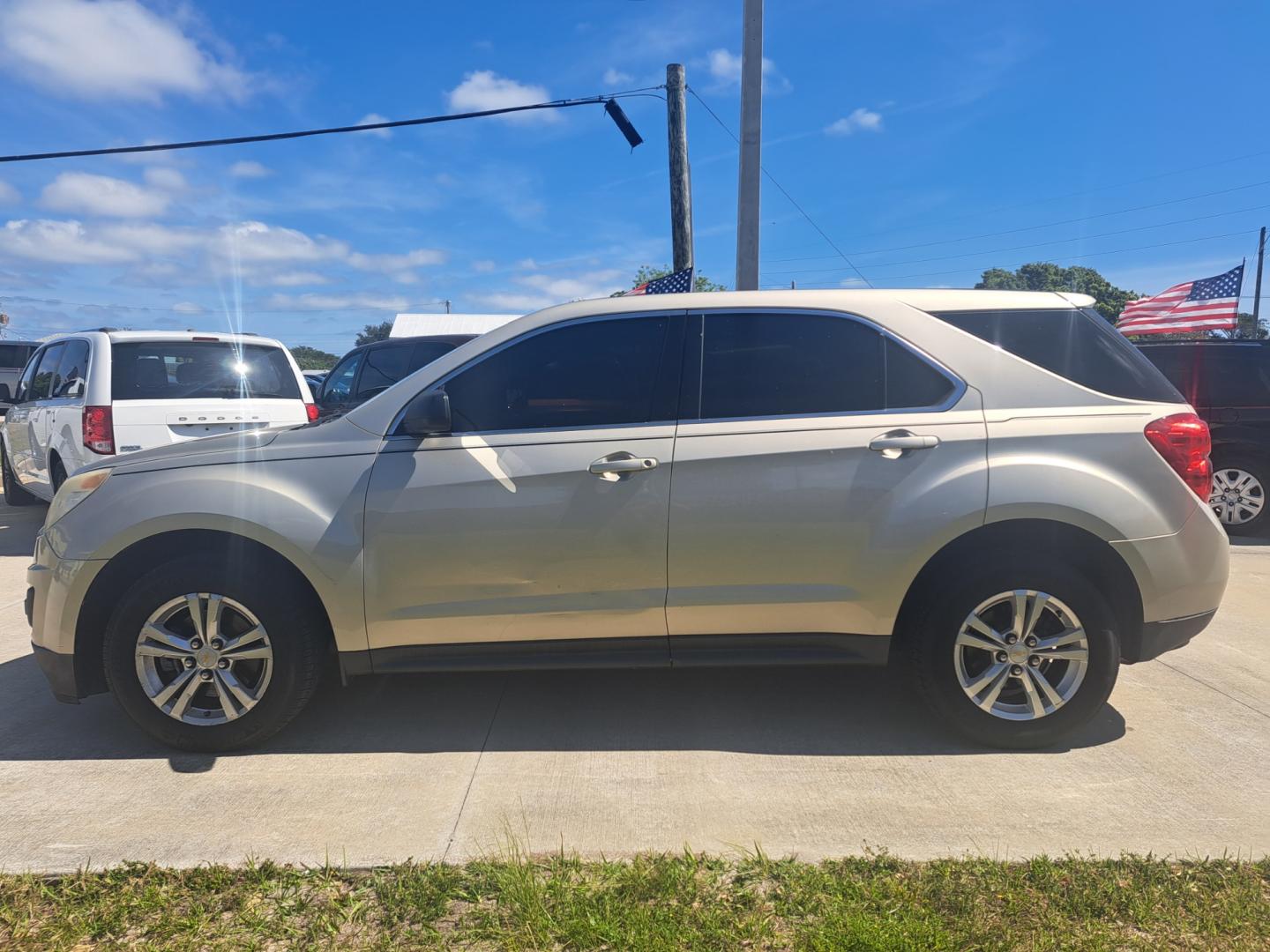 2014 Gold /BLACK Chevrolet Equinox LS 2WD (1GNALAEK1EZ) with an 2.4L L4 DOHC 16V FFV engine, 6-Speed Automatic transmission, located at 1181 Aurora Rd, Melbourne, FL, 32935, (321) 241-1100, 28.132914, -80.639175 - Photo#0